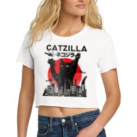 Catzilla King Of Pawster Crop Top