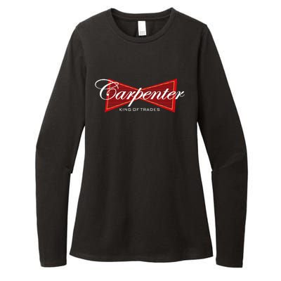 Carpenter King Of Trades Gift Womens CVC Long Sleeve Shirt