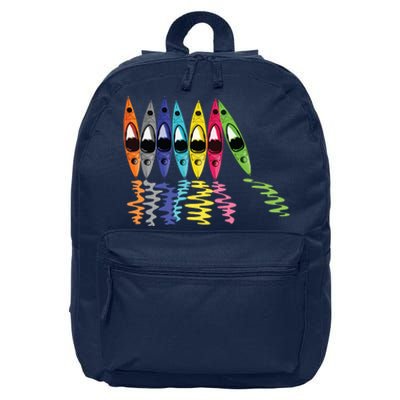 Colorful Kayaks Outdoor Adventure Kayaking Boating Colorful Kayaks Outdoo 16 in Basic Backpack