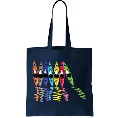 Colorful Kayaks Outdoor Adventure Kayaking Boating Colorful Kayaks Outdoo Tote Bag