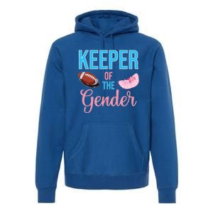 Cute Keeper Of The Gender Touchdowns Reveal For Mom And Dad Premium Hoodie