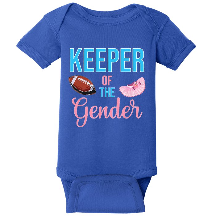 Cute Keeper Of The Gender Touchdowns Reveal For Mom And Dad Baby Bodysuit