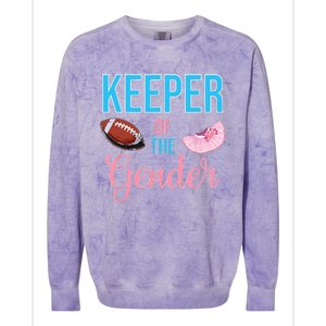 Cute Keeper Of The Gender Touchdowns Reveal For Mom And Dad Colorblast Crewneck Sweatshirt