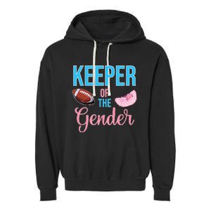 Cute Keeper Of The Gender Touchdowns Reveal For Mom And Dad Garment-Dyed Fleece Hoodie