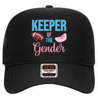 Cute Keeper Of The Gender Touchdowns Reveal For Mom And Dad High Crown Mesh Back Trucker Hat