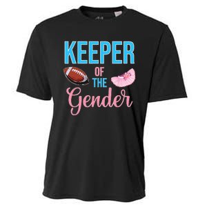 Cute Keeper Of The Gender Touchdowns Reveal For Mom And Dad Cooling Performance Crew T-Shirt