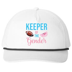 Cute Keeper Of The Gender Touchdowns Reveal For Mom And Dad Snapback Five-Panel Rope Hat