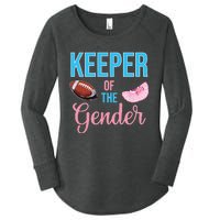 Cute Keeper Of The Gender Touchdowns Reveal For Mom And Dad Women's Perfect Tri Tunic Long Sleeve Shirt