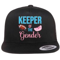 Cute Keeper Of The Gender Touchdowns Reveal For Mom And Dad Flat Bill Trucker Hat