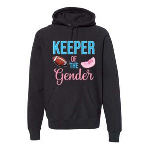 Cute Keeper Of The Gender Touchdowns Reveal For Mom And Dad Premium Hoodie