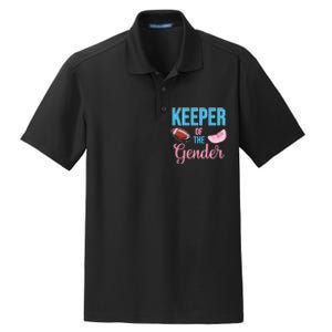 Cute Keeper Of The Gender Touchdowns Reveal For Mom And Dad Dry Zone Grid Polo