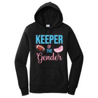 Cute Keeper Of The Gender Touchdowns Reveal For Mom And Dad Women's Pullover Hoodie