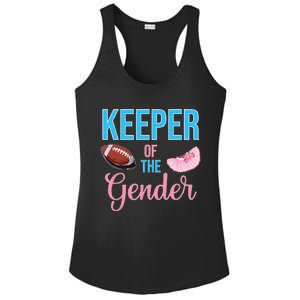 Cute Keeper Of The Gender Touchdowns Reveal For Mom And Dad Ladies PosiCharge Competitor Racerback Tank