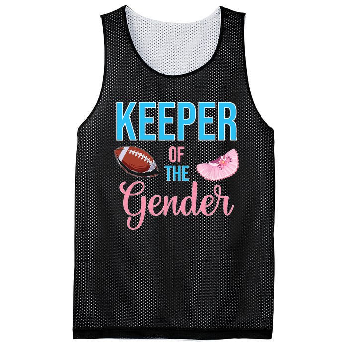 Cute Keeper Of The Gender Touchdowns Reveal For Mom And Dad Mesh Reversible Basketball Jersey Tank