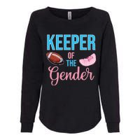 Cute Keeper Of The Gender Touchdowns Reveal For Mom And Dad Womens California Wash Sweatshirt