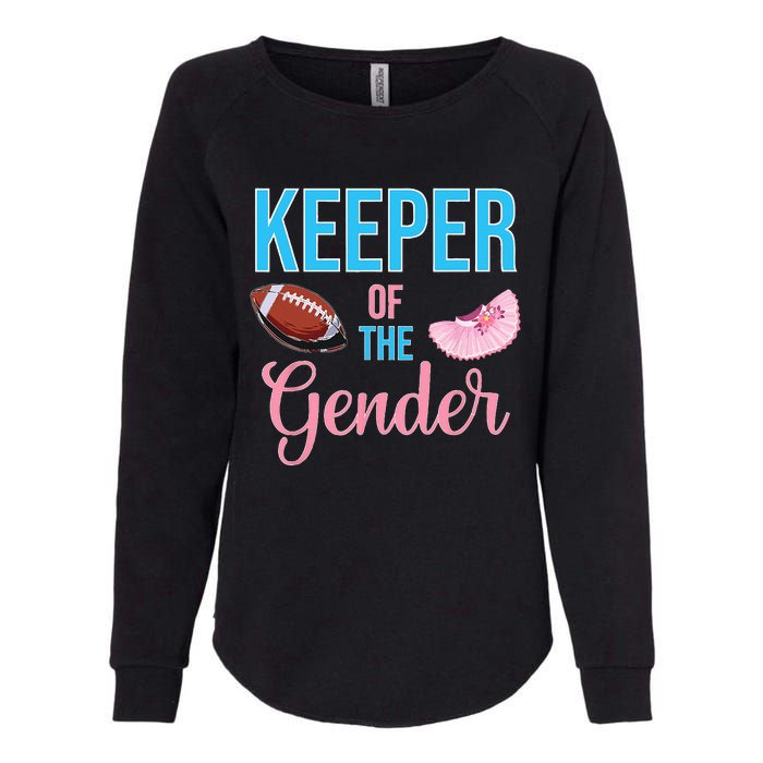 Cute Keeper Of The Gender Touchdowns Reveal For Mom And Dad Womens California Wash Sweatshirt