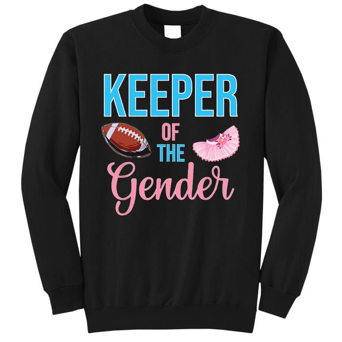 Cute Keeper Of The Gender Touchdowns Reveal For Mom And Dad Tall Sweatshirt