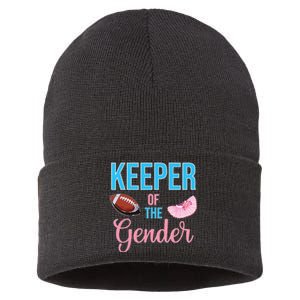 Cute Keeper Of The Gender Touchdowns Reveal For Mom And Dad Sustainable Knit Beanie