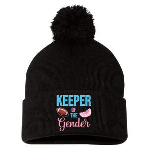 Cute Keeper Of The Gender Touchdowns Reveal For Mom And Dad Pom Pom 12in Knit Beanie