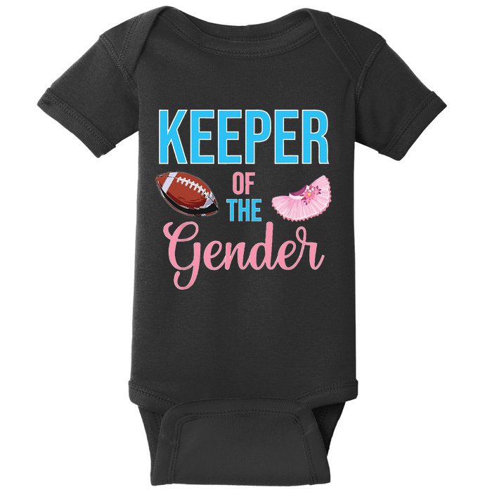 Cute Keeper Of The Gender Touchdowns Reveal For Mom And Dad Baby Bodysuit