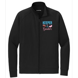 Cute Keeper Of The Gender Touchdowns Reveal For Mom And Dad Stretch Full-Zip Cadet Jacket