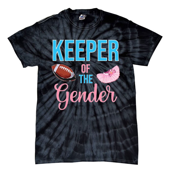 Cute Keeper Of The Gender Touchdowns Reveal For Mom And Dad Tie-Dye T-Shirt