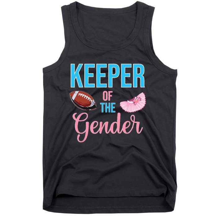 Cute Keeper Of The Gender Touchdowns Reveal For Mom And Dad Tank Top