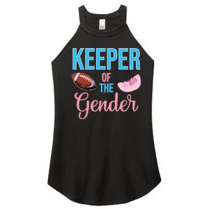 Cute Keeper Of The Gender Touchdowns Reveal For Mom And Dad Women's Perfect Tri Rocker Tank