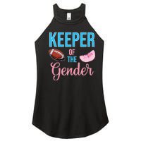 Cute Keeper Of The Gender Touchdowns Reveal For Mom And Dad Women's Perfect Tri Rocker Tank