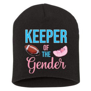 Cute Keeper Of The Gender Touchdowns Reveal For Mom And Dad Short Acrylic Beanie