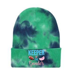 Cute Keeper Of The Gender Touchdowns Reveal For Mom And Dad Tie Dye 12in Knit Beanie