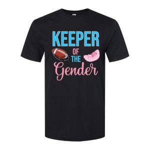 Cute Keeper Of The Gender Touchdowns Reveal For Mom And Dad Softstyle CVC T-Shirt