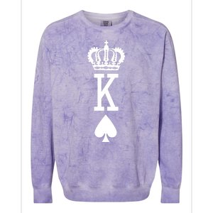 Cool King Playing Card Colorblast Crewneck Sweatshirt