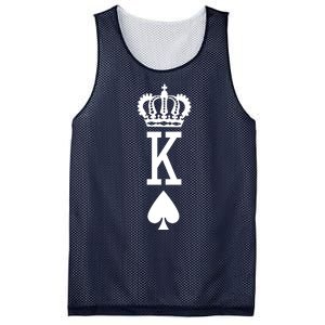 Cool King Playing Card Mesh Reversible Basketball Jersey Tank