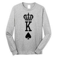 Cool King Playing Card Long Sleeve Shirt