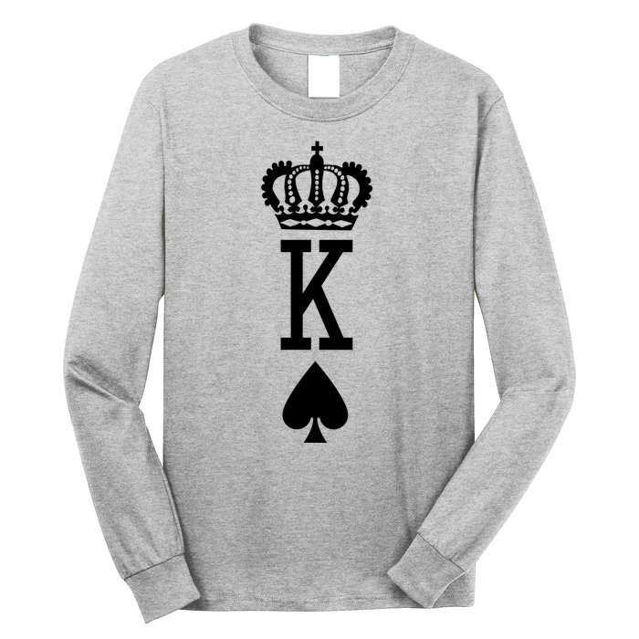 Cool King Playing Card Long Sleeve Shirt