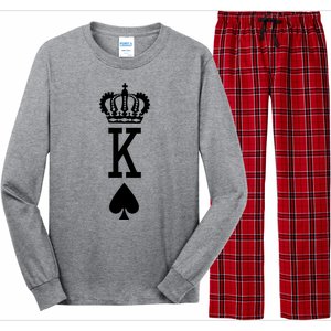 Cool King Playing Card Long Sleeve Pajama Set