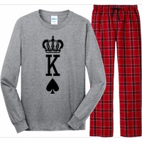 Cool King Playing Card Long Sleeve Pajama Set