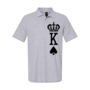 Cool King Playing Card Softstyle Adult Sport Polo