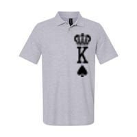 Cool King Playing Card Softstyle Adult Sport Polo