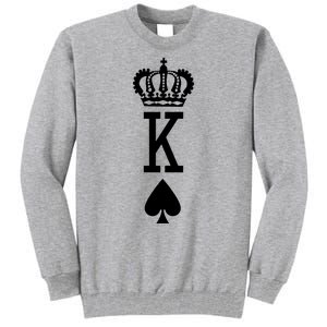 Cool King Playing Card Tall Sweatshirt