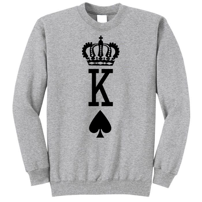 Cool King Playing Card Tall Sweatshirt