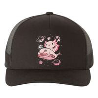 Cute Kawaii Pink Axolotl Riding A Blobfish Funny Axolotls  Yupoong Adult 5-Panel Trucker Hat