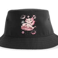 Cute Kawaii Pink Axolotl Riding A Blobfish Funny Axolotls  Sustainable Bucket Hat