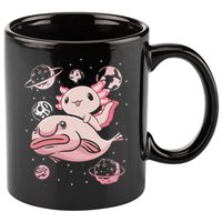 Cute Kawaii Pink Axolotl Riding A Blobfish Funny Axolotls  11oz C Handle Ceramic Mug