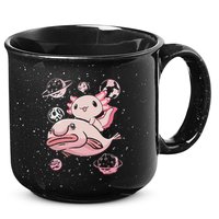 Cute Kawaii Pink Axolotl Riding A Blobfish Funny Axolotls  15oz Campfire Ceramic Mug
