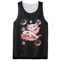 Cute Kawaii Pink Axolotl Riding A Blobfish Funny Axolotls  Mesh Reversible Basketball Jersey Tank