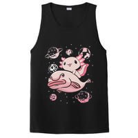 Cute Kawaii Pink Axolotl Riding A Blobfish Funny Axolotls  PosiCharge Competitor Tank