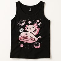Cute Kawaii Pink Axolotl Riding A Blobfish Funny Axolotls  Tank Top