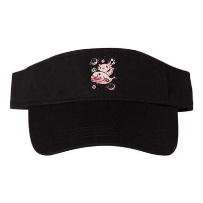 Cute Kawaii Pink Axolotl Riding A Blobfish Funny Axolotls  Valucap Bio-Washed Visor